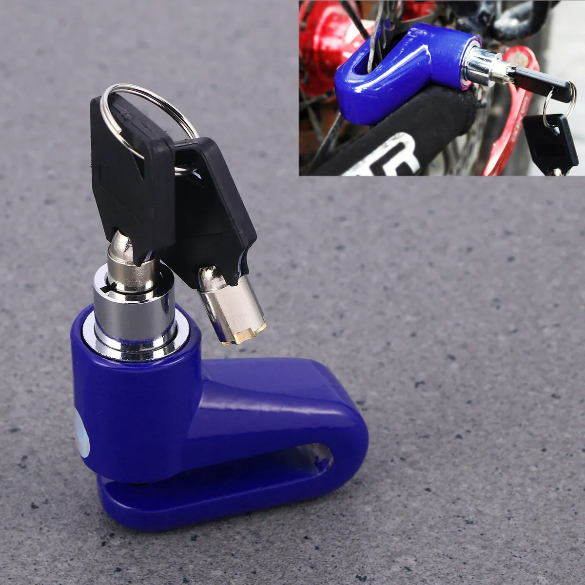 

Disc Brake Lock Motorcycle Scooter Bike Anti Theft Security Lock Robust Metal Design Convenient Click Mechanism Theft Protection