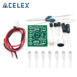 Sound Control LED Melody Lamp Electronic Production Kits Suite Voltage 3V-5.5V LED Sound Control DIY Kit FR-4 A Fiberglass Board