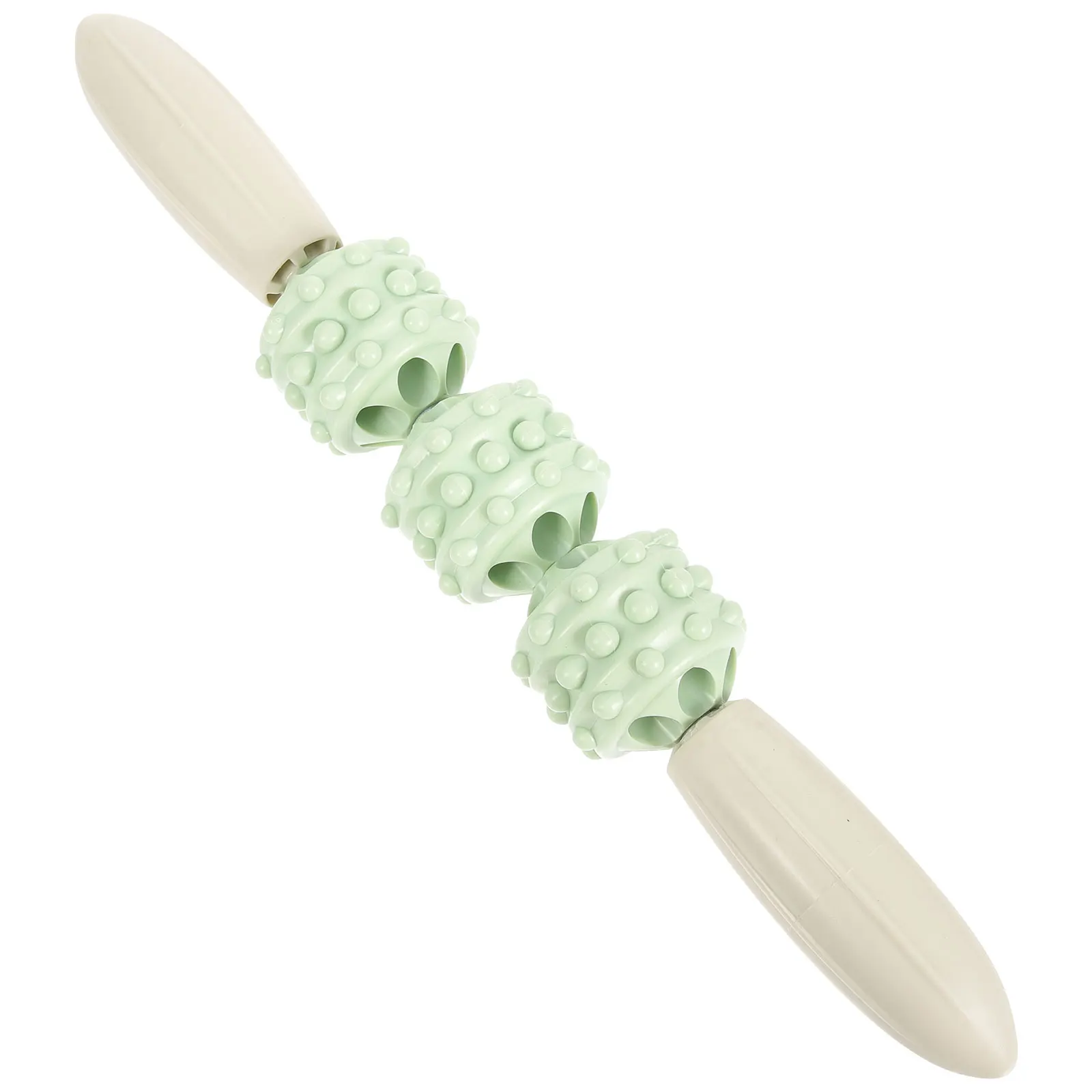 Masaje de Yoga, masajeador muscular de mano, palo de plástico PP, piernas, pies, alivio del estrés, portátil, tamaño compacto, mejor flujo sanguíneo