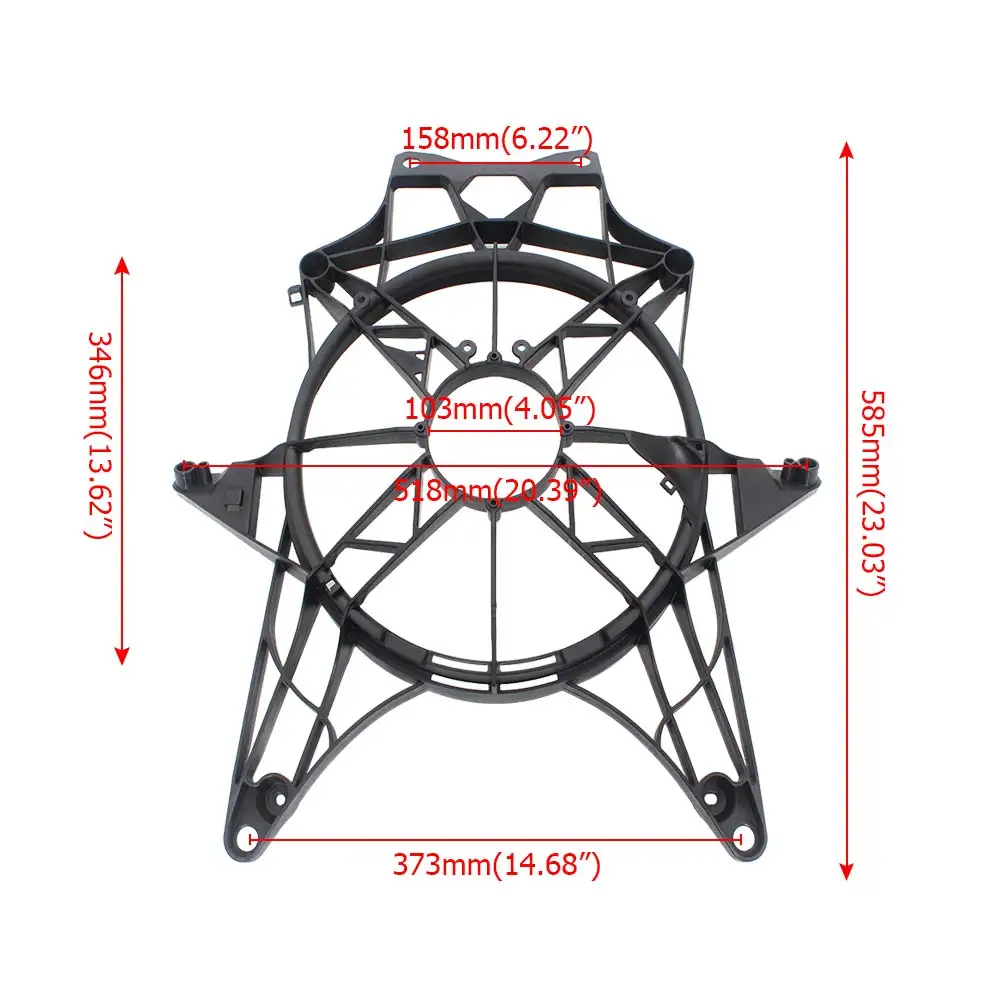 Off-Road Fan Cover Bracket Holder For Can-Am Maverick X3 MAX R RR 2017-2023 UTV Accessories Cooling Radiator Protection Guard