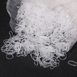 2000Pcs Girls Disposable Rubber Bands Clear Elastic Hair Bands Children Ponytail Holder Ties Headband Kids Hair Accessories