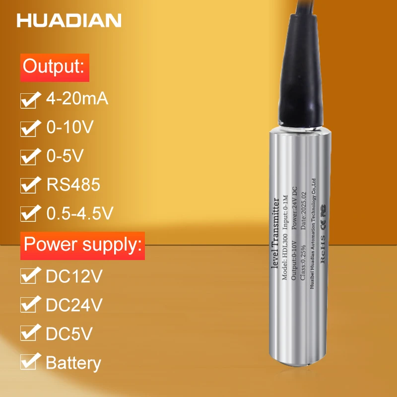 

High Accuracy Level Measuring Instruments For deep well water level gauge transmitter 4-20ma