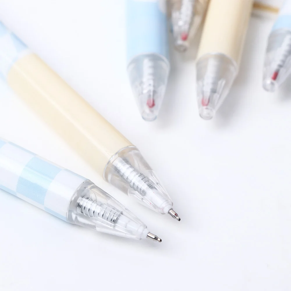 Kawaii الجبن البيض هلام القلم لطيف الكرتون التجفيف السريع 0.5 مللي متر الأسود الحبر الصحافة هلام القلم الكتابة أقلام مدرسة مكتب التموين القرطاسية