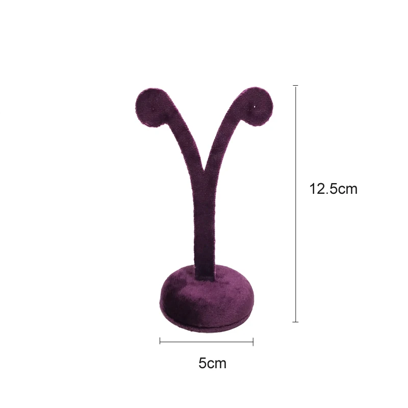 High-End Purple Velvet Jewelry Display Stand for Store Home,Multi-Functional with Soft Lining,Earrings,Rings,Necklaces,Bracelets image 3