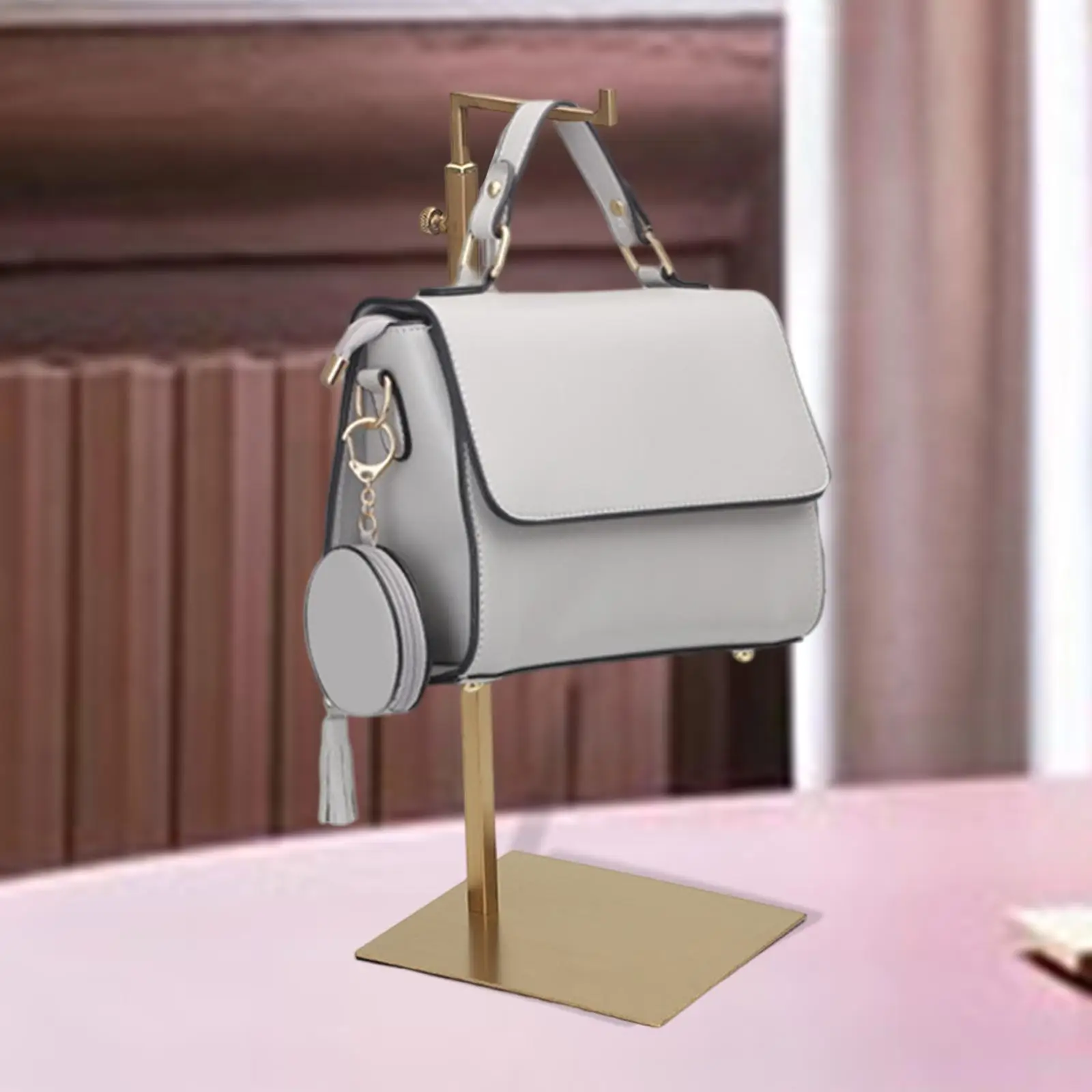 Handbag Display Rack, Bags Purse Stand Storage Multi Purpose for Retail Bag