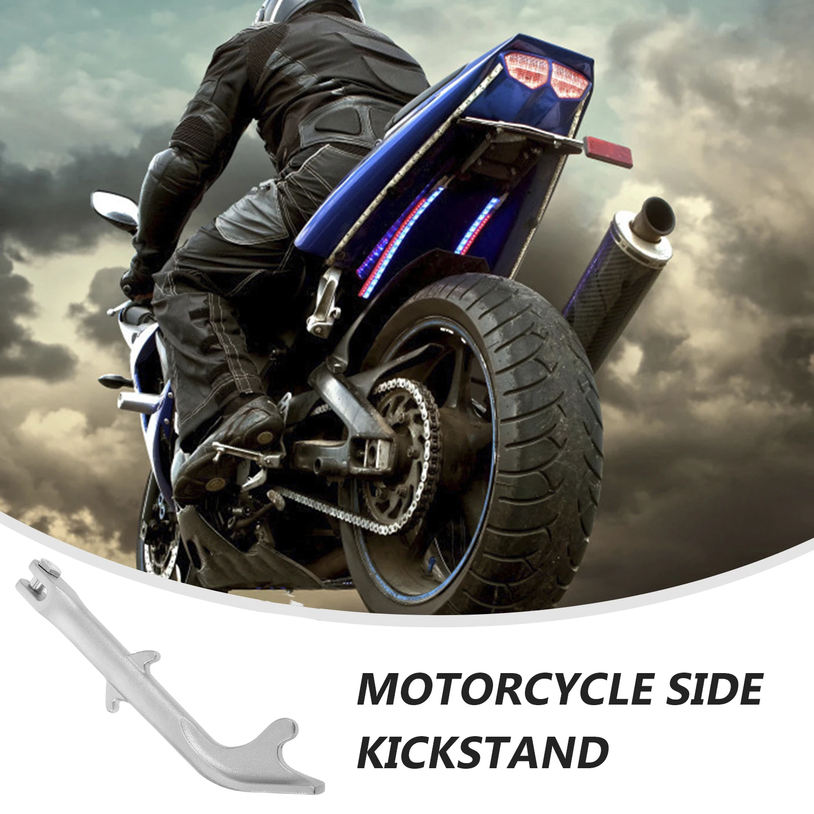 

Motorcycle Side Kickst Foot St Scooter Parts Electric Kickst Replacement Metal Non Slip Stable Multi Functional