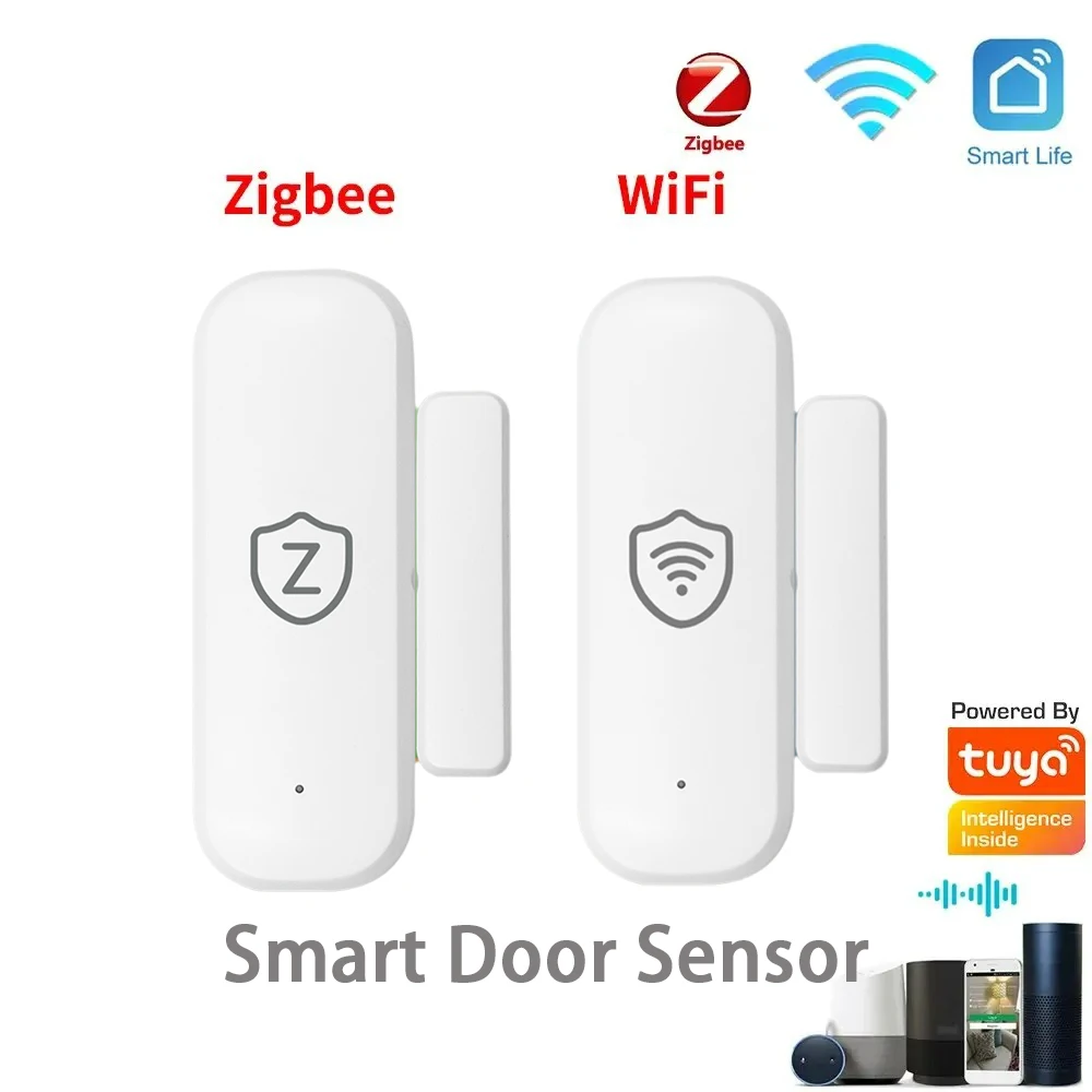 

Tuya Wi Fi Door Sensor Zigbee Senors Smart Home Remote Control Home Security Automation Residential Supports Alexa And Google
