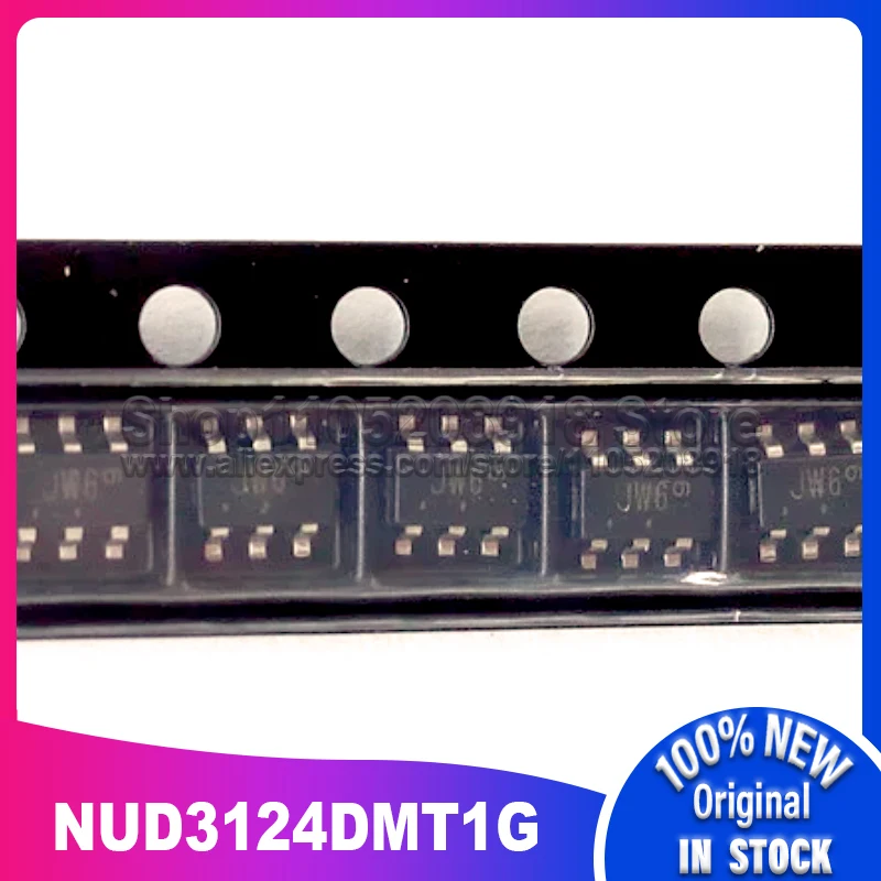 20 piezas ~ 500 uds/lote NUD3124DMT1G NUD3124DM JW6 SOT23-6 100% nuevo stock puntual
