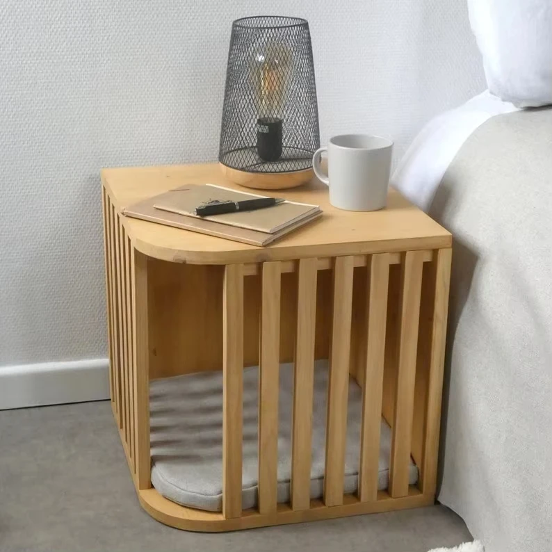 Factory Production Wooden Multifunctional Cat Bed Locker Cat Supplies Cat Sleeping