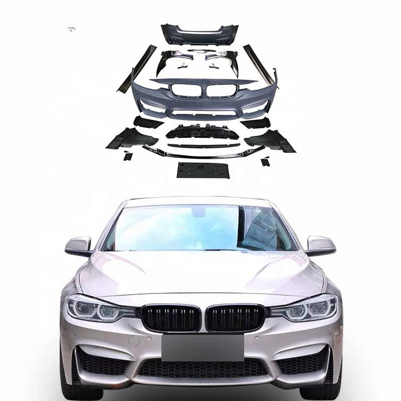 

Luxury body kits For 3 Series F30 F35 BRILLIANCE facelift M3 Tips side skirt fender Grill front rear car bumpers front lip