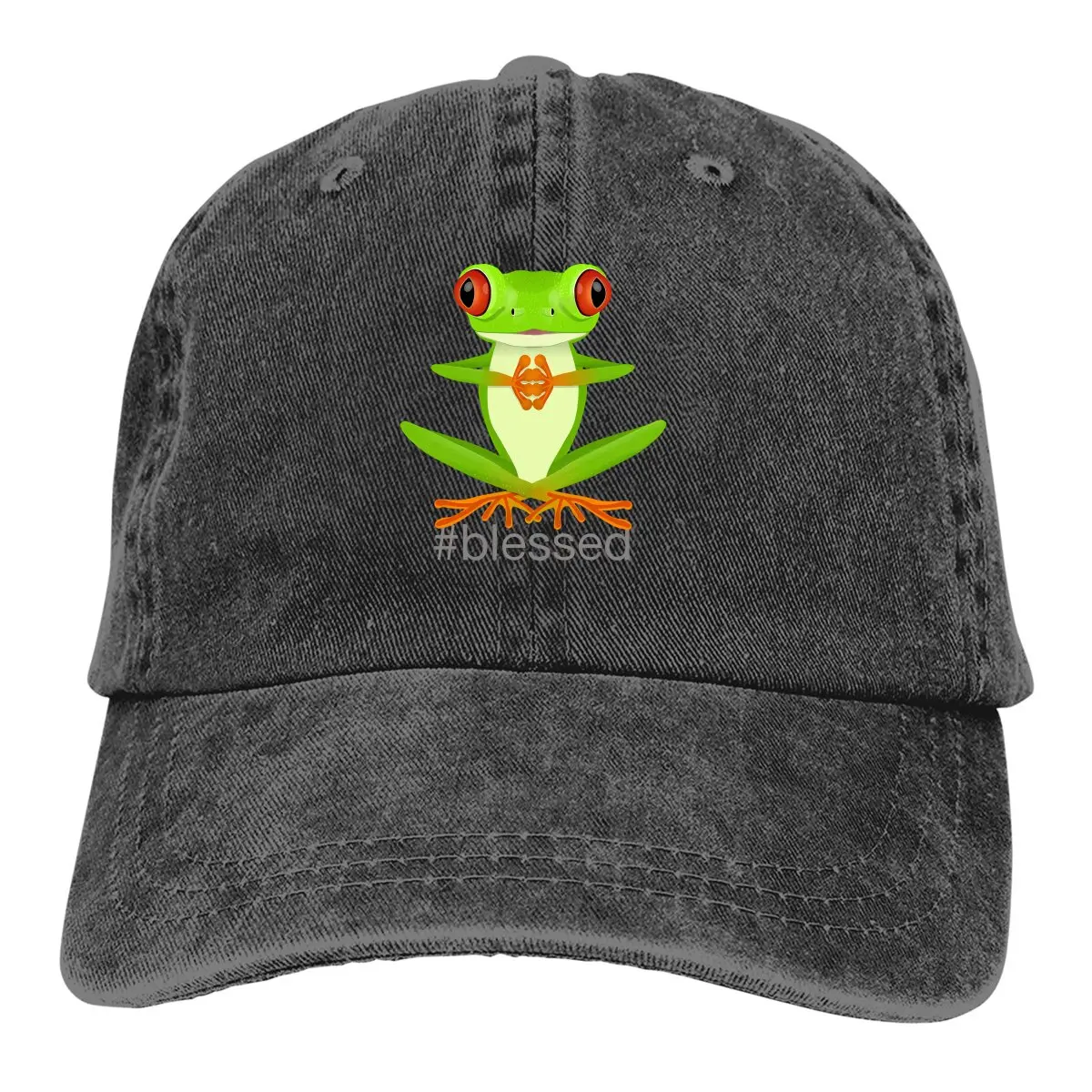 Blessed Red Eyed Tree Frog Baseball Cap Men Hats Women Visor Protection Snapback Frog Caps