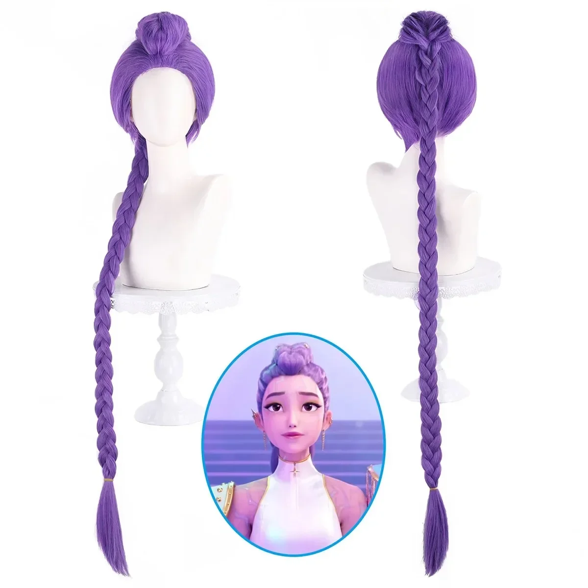 2025 Halloween KPop démon Huntrix Rumi Mira Zoey Cosplay perruques cheveux synthétiques résistants à la chaleur Anime perruque