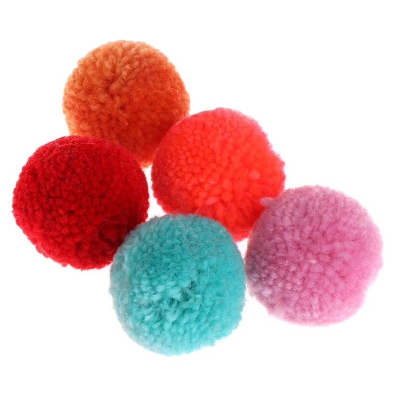 

5PCS Pet for Cat Toy Balls Colorful Plush Ball Pet Interactive Ball for Cat Teaser Toy for Pet for Cat & Little C Dropshipping