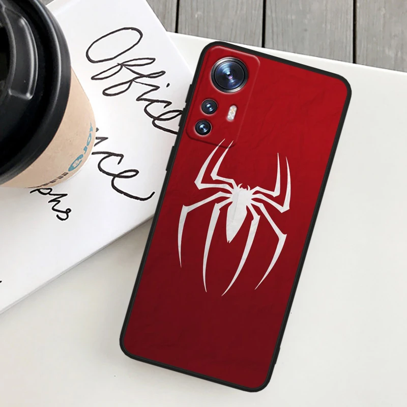 Marvel Spider-Man Cool For Xiaomi Mi 14 13 12T 12S 12X 12 11i 11X 11T 11 Ultra Lite Pro Soft Silicone Black Phone Case