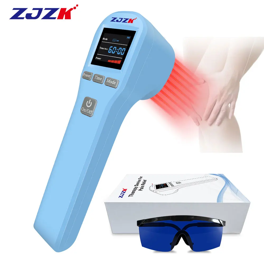 ZJZK physiotherapy rehabilitation equipment for relaxing treatment and knee osteoarthritis cold laser with 808nm 650nm 880mW