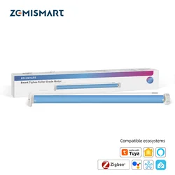 Zemismart ZM25Z Zigbee Roller Shade Motor Work with Tuya 38mm Tube Electric Engine Shutter Rod Alexa Google Home Voice Control