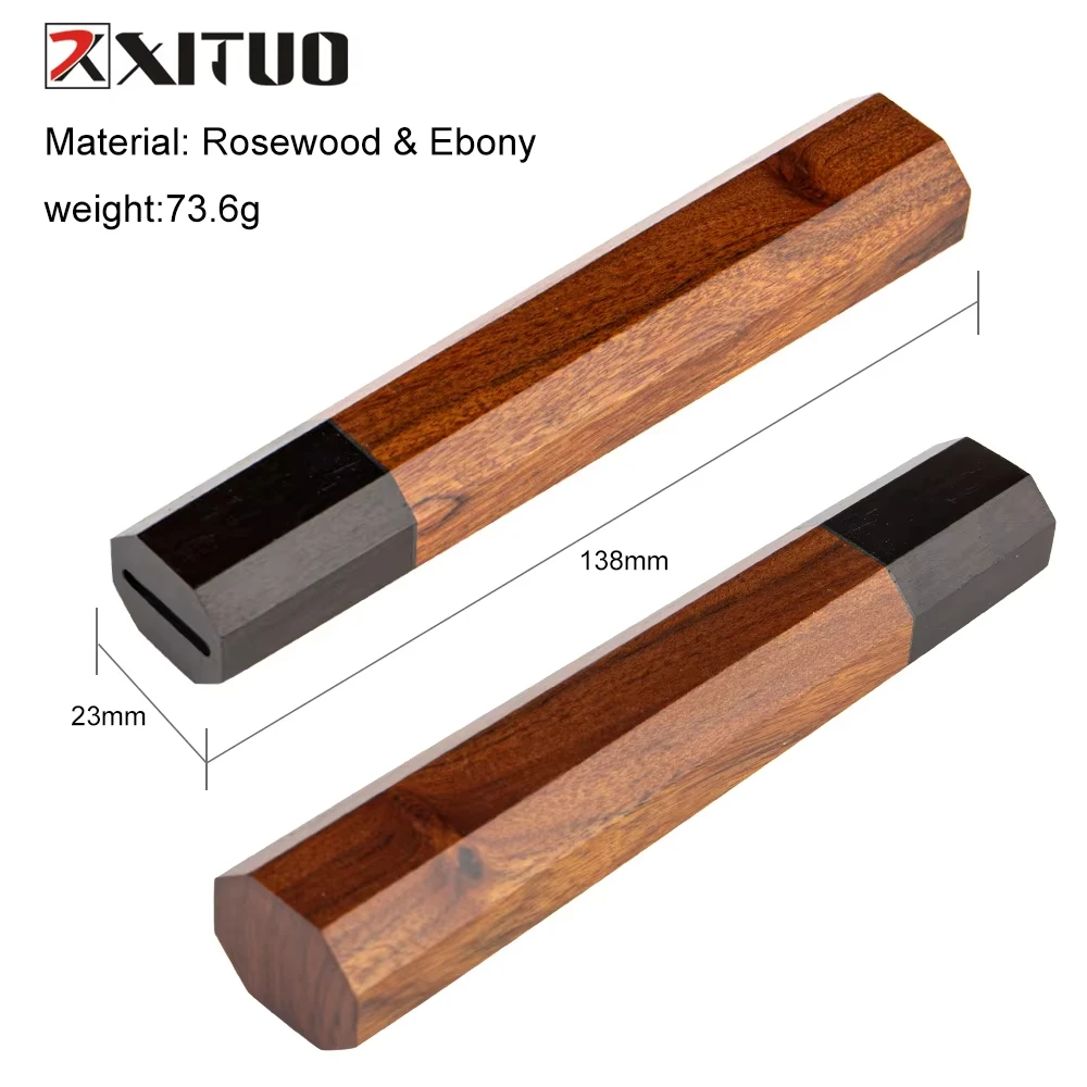 Picture 6: XITUO Japanese Chef Knife Handle Octagonal Handle Solid Wood Kitchen Knife Handle Knife DIY Making Accessories Ergonomic Design