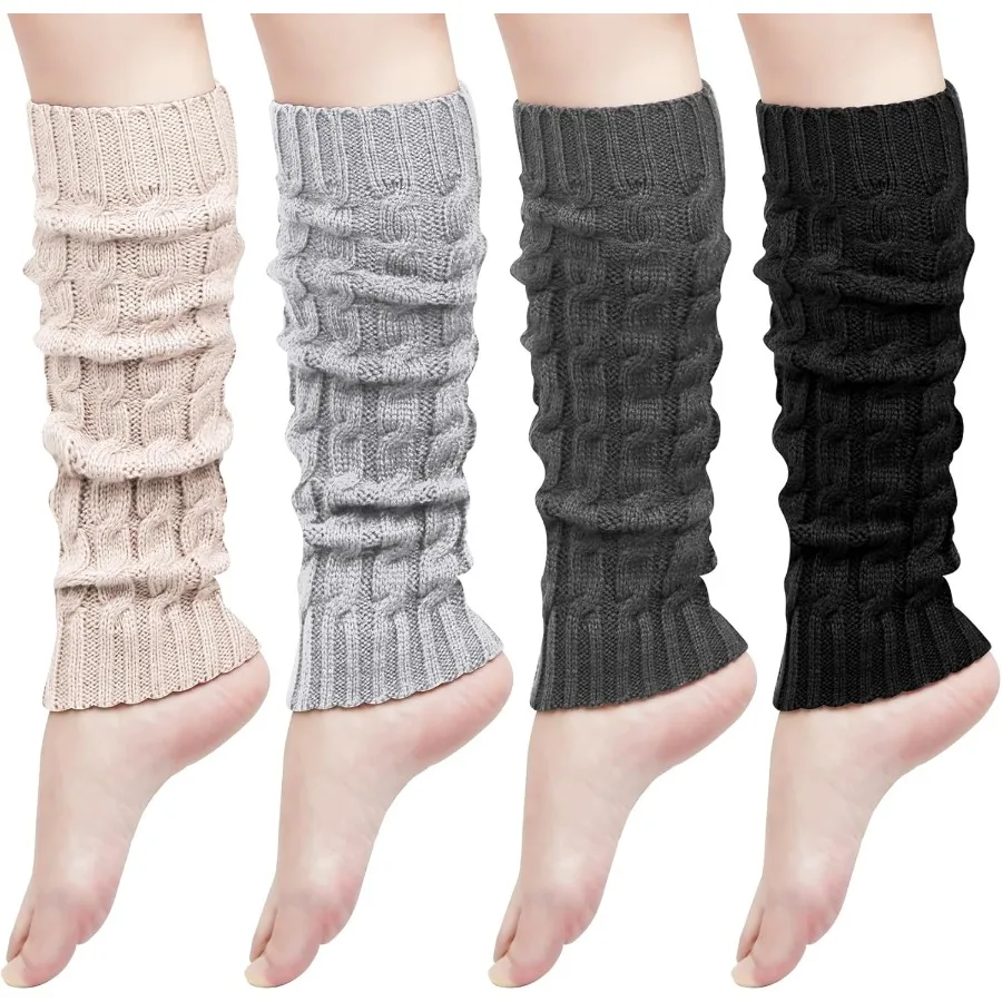 

Womens Leg Warmers Winter Warm Knit Long Boot Socks Slouch Knee High 80s for Party Casual Outdoor Wear and Fashion Accessory