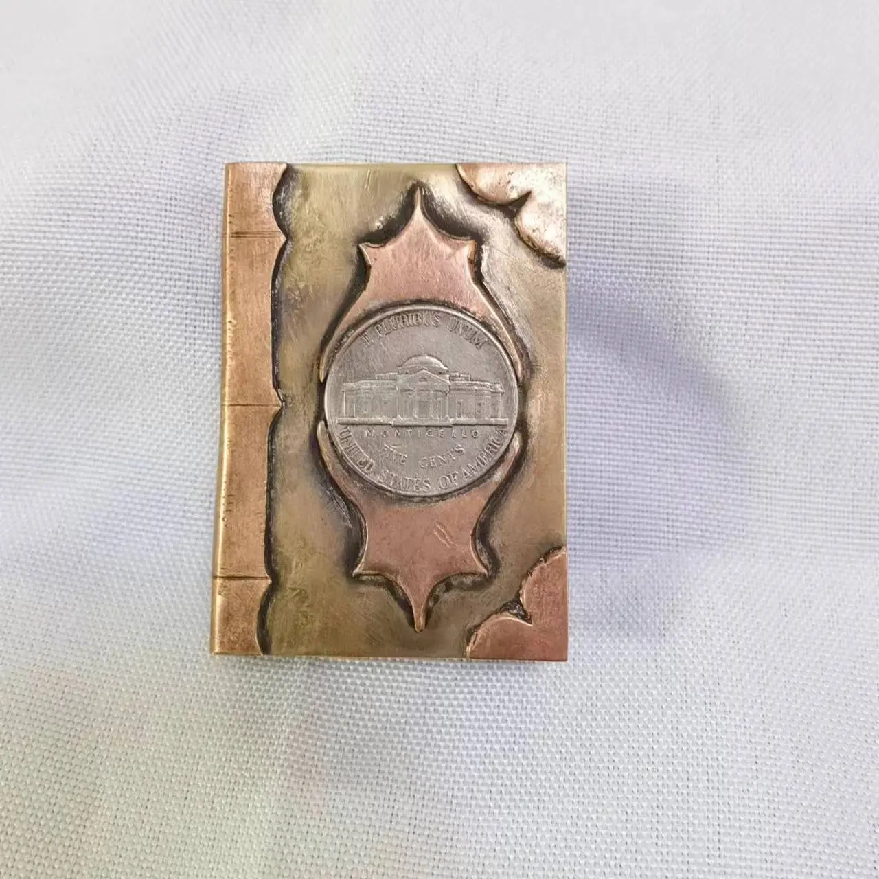 Patrol Book Handmade Oil Lighter Brass Decorative Personalized Creative Crafts