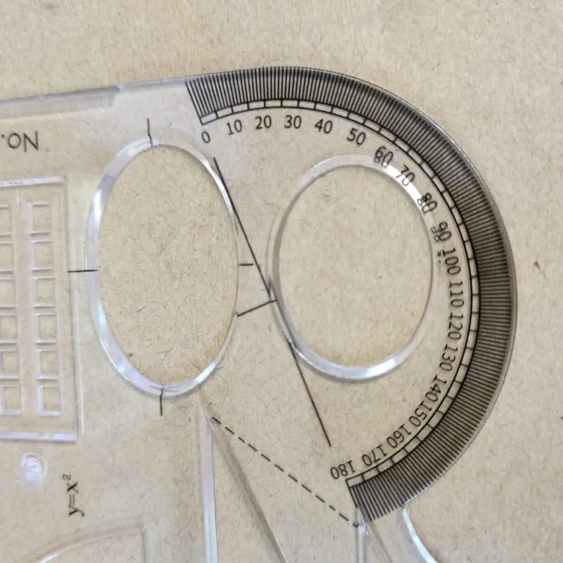 Function Geometry Multifunctional Ruler Protractor Primary School Students Fourth Grade Junior High School Mathematics Special