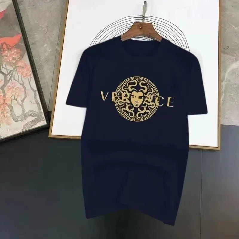 الصيف الرجال تي شيرت رياضي بلون موضة الركض تنفس القطن المحملة Harajuku س الرقبة قصيرة الأكمام بلايز الملابس الخريف #1