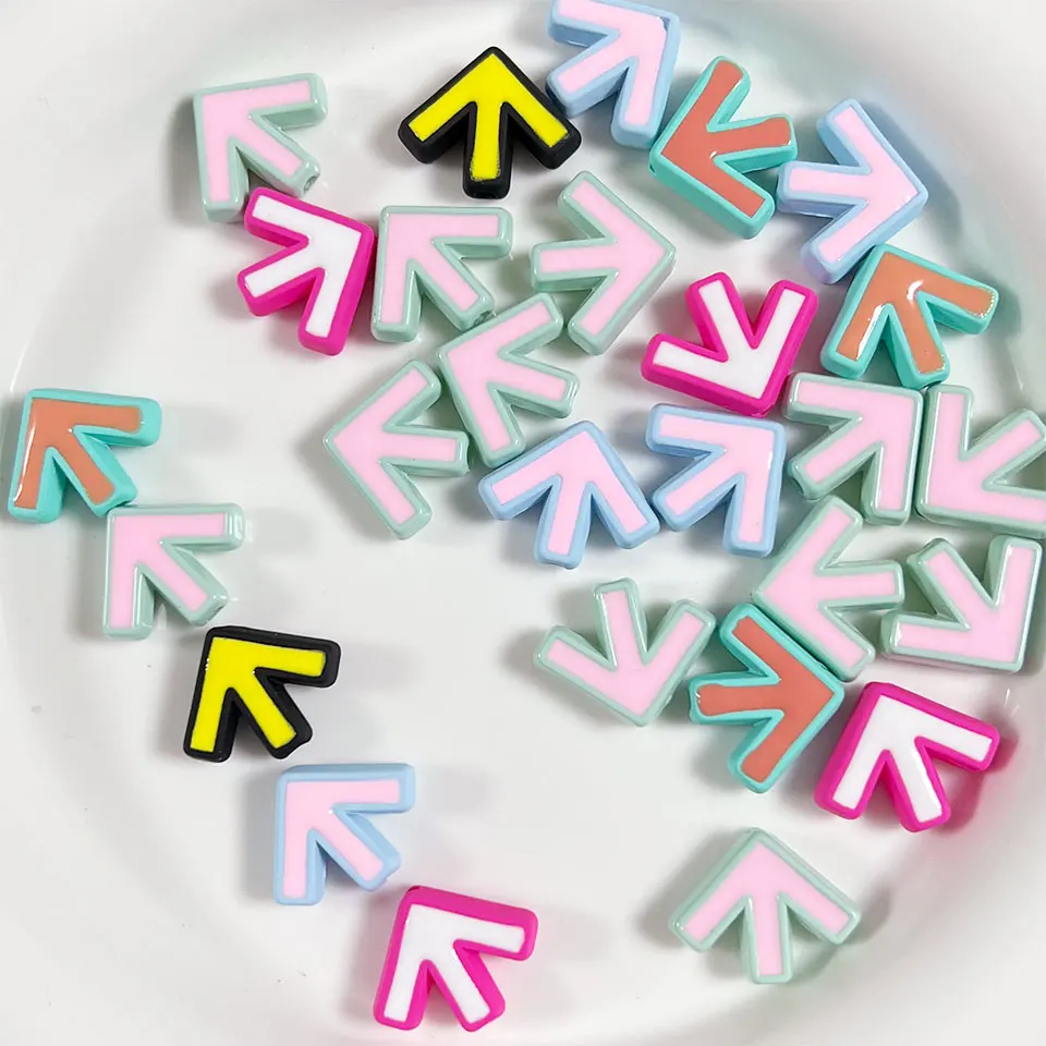 Colorful Arrow Y2K Beads For Jewelry Making DIY Decorations Earrings Pet Necklace Phone Chain Keychain Car Hanging Accessories