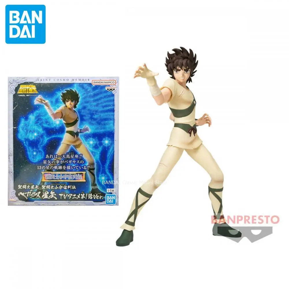 Genuíno oficial original banpresto lenda de saint seiya no pequeno universo pegasus seiya anime modelo colecionável decoração