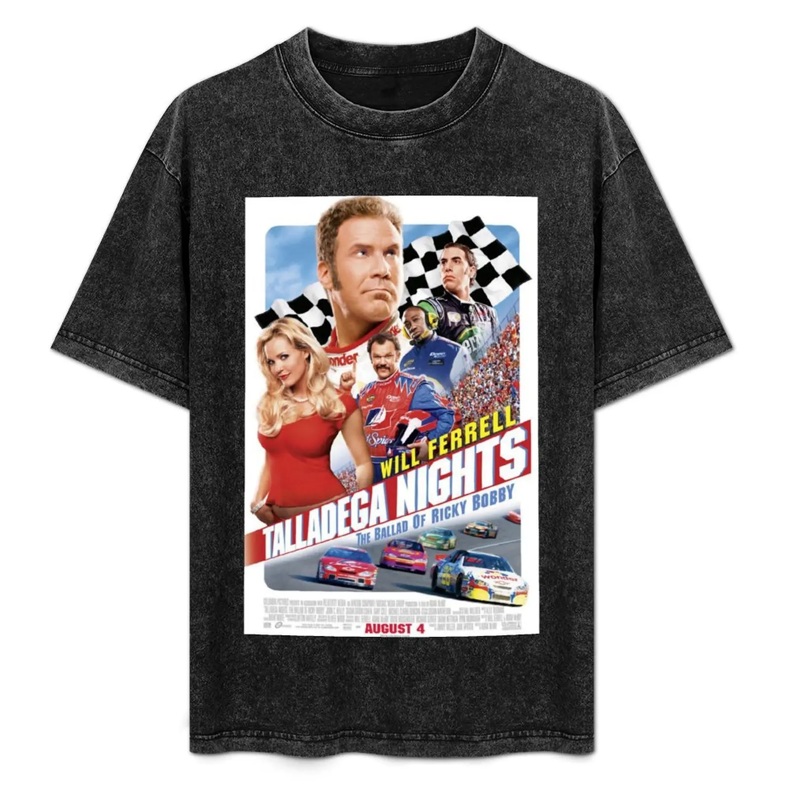

Talladega Nights Poster T-Shirt Casual Daily Wear Short Sleeve Top