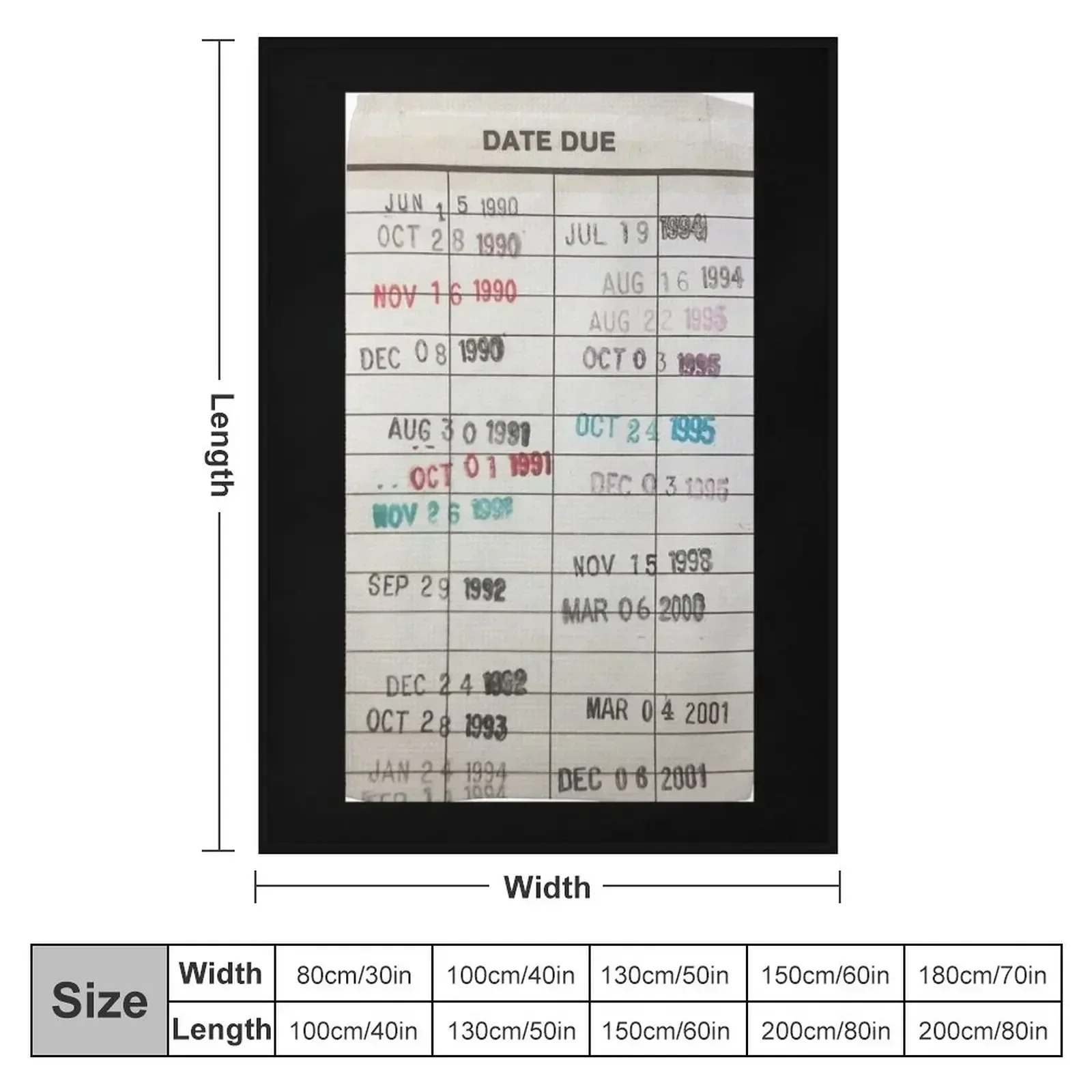 Library Cards Greeting Card Throw Blanket Sofa Sofas Flannels Large Blankets