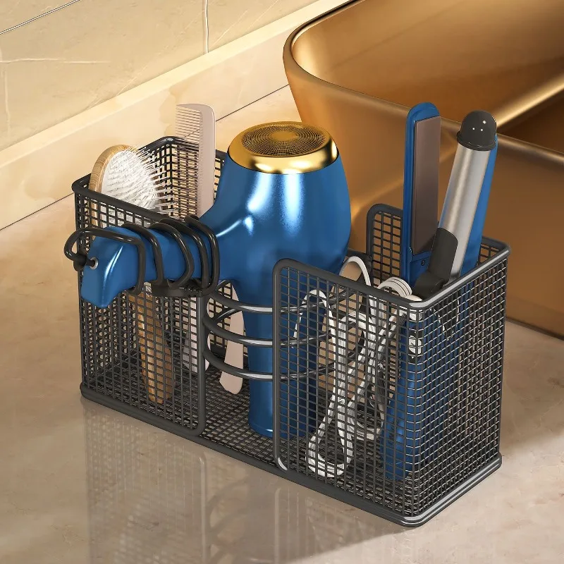 New Style Hair Dryer Storage Holders Comb Curling Iron Storage Rack Bathroom Wall Mounted Storage Rack Bathroom Accessories
