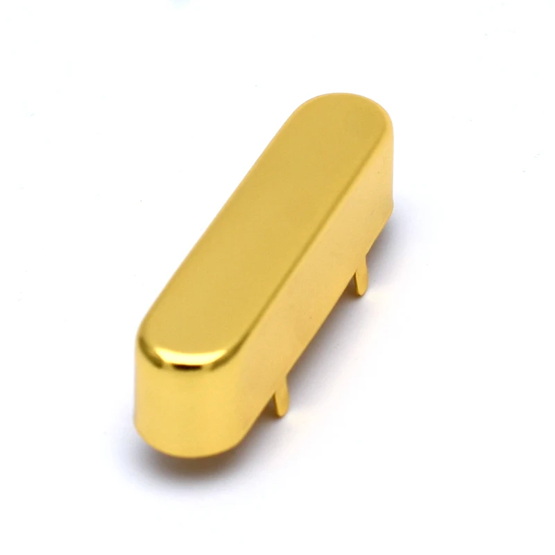 1PC Brass Electric Guitar Neck Pickup Cover, Chrome/Black/Gold Shell for Replacement, Protective Shield for Pickup