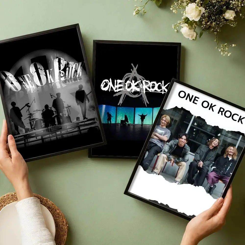 Band ONE O-OK R-ROCK Poster Decorative Wall Art Stickers Mural Photo Print for Home Living Room Hallway Decor