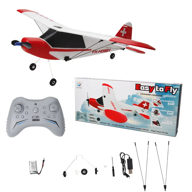 

FX9603 J3 RC Airplane 2.4GHz 3CH Fixed Wing RC Glider 520mm Wing Span USB Charging RC Aircraft For Kids Gifts