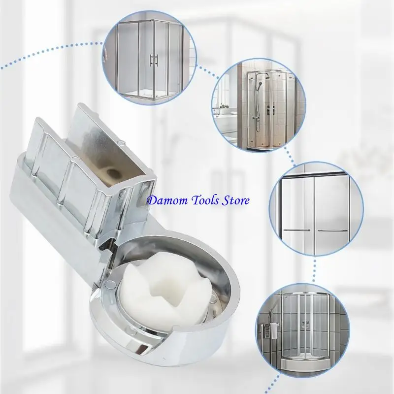 57BE Strong Plastic Hinge Smooth Rotation Bathroom Hardware Installation Corrosion Resistant Bathroom Turn For Shower Door