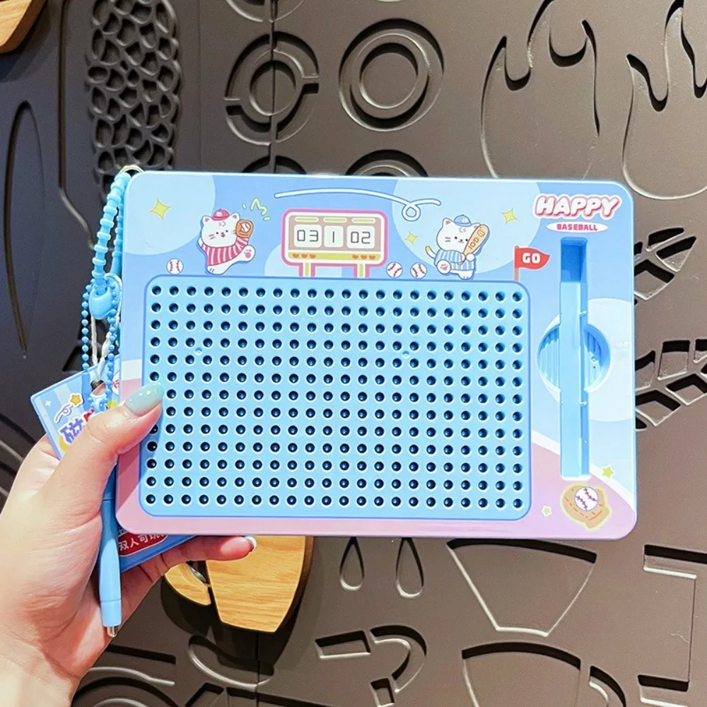 Magnetic Toy Steel Ball Drawing Board Cartoon Fun Writing Pad Bag Pendant Puzzle Sketch Pad Backpack Key Chain