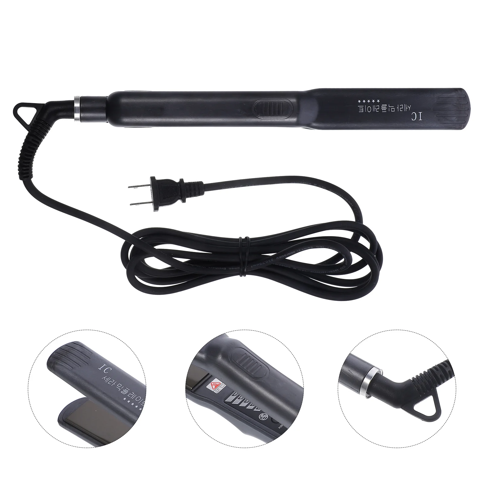 

1 шт., выпрямитель для волос, электрическая шина для волос, портативный двойного назначения, прямой зажим для завивки, паровой выпрямитель для салона, дома, США