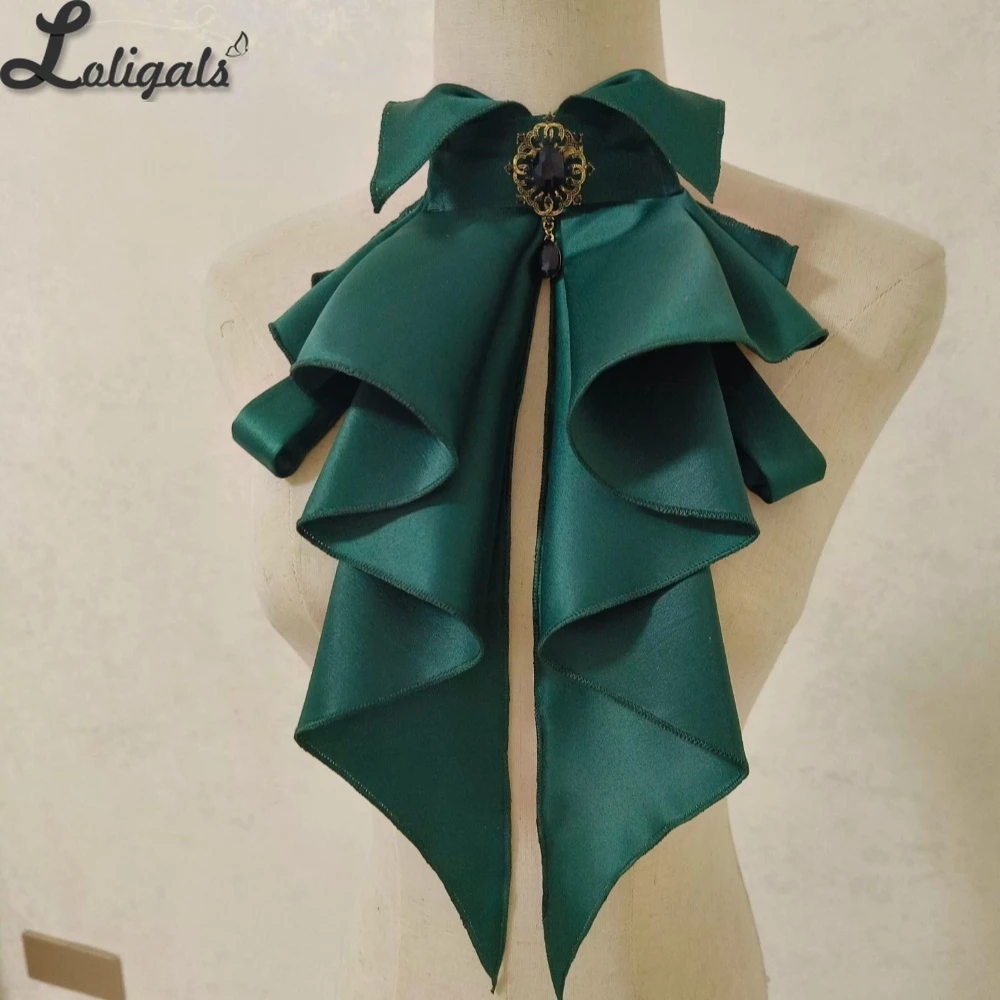 الحلو انفصال لوليتا طوق جابوت ربطة العنق أنيقة المتتالية كشكش تأثيري ربطة القوس فيونكة الرقبة الملحقات