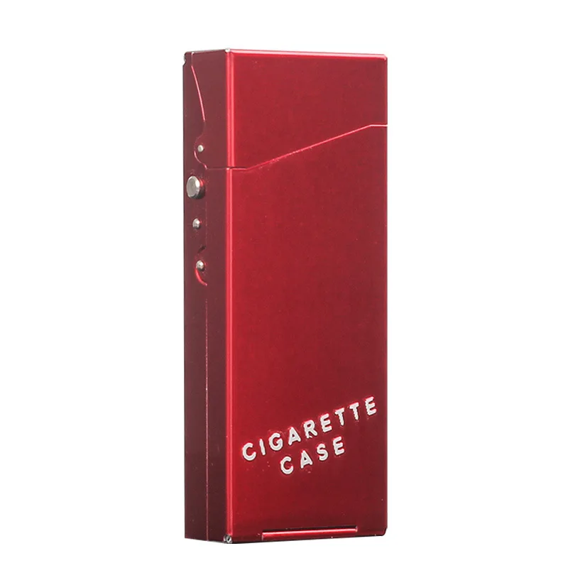 Cigarette Box 20 pieces of Aluminum Alloy Thin Cigarette Box Moisture Proof and Pressure Proof Creative Cigarette Case view 6