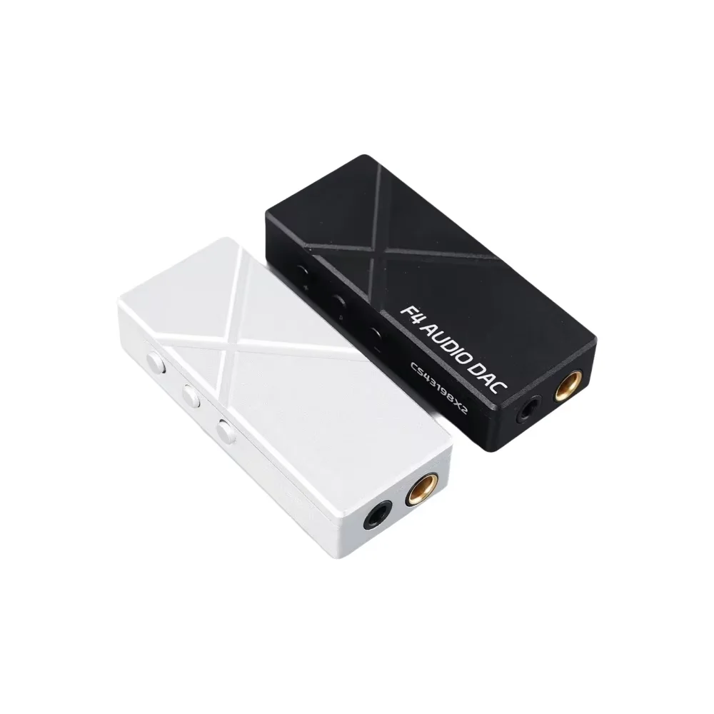 F4 Dual CS43198 DAC Amp Portable Dongle Balanced 4.4mm 3.5mm PCM 768kHz HiFi Audio Decoder Sound Card