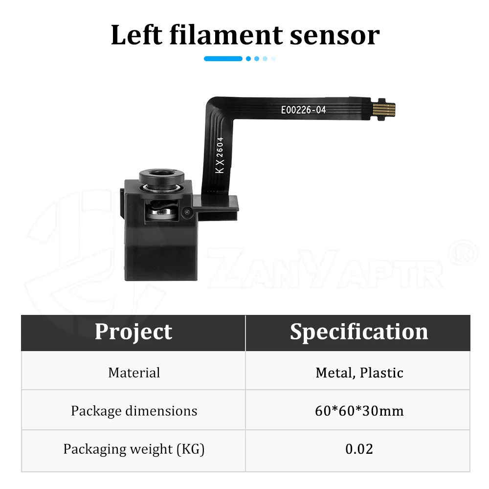 Anti False Alarm Left Filament Runout Sensor Real-time Material Monitoring Replacement Module For Bambu Lab X2D 3D Printer