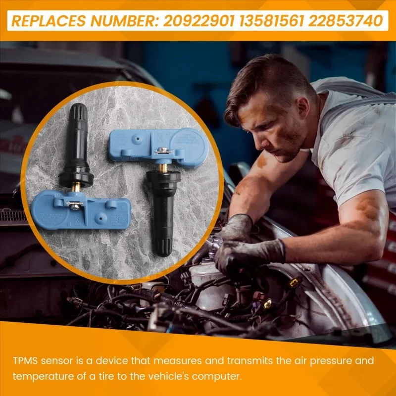 

20922901 13581561 Датчик давления воздуха TPMS для Cadillac Chevrolet Trailblazer GMC Hummer Opel Vauxhall Daewoo Gentra Nexia