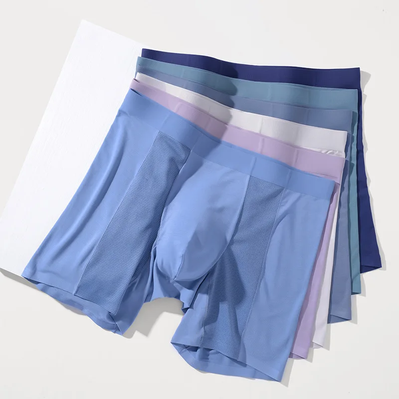 Große lange Bein Männer Unterwäsche weiche große Größe modale Höschen Sport Boxershorts hochwertige nahtlose verlängerte Unterhose