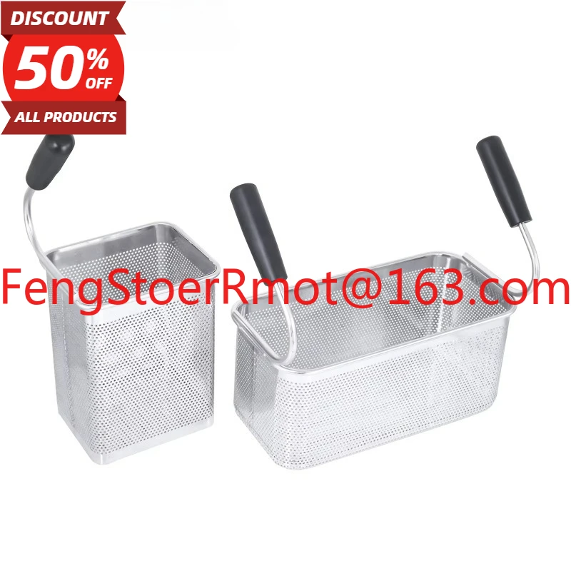 New Stainless Steel Fryer Perforated Pasta Filter Basket Electric Pasta Machine