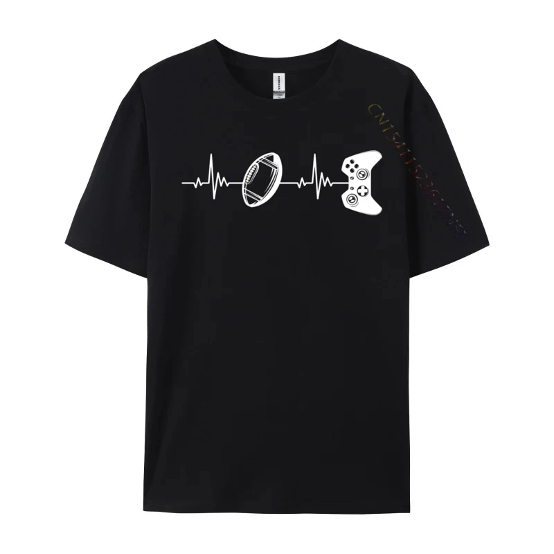 

Football Gamer Heartbeat Hip Hop Boy T Shirt Fly Fishing Heartbeat Birthday Tees Cotton Casual Tops Shirts Round Collar