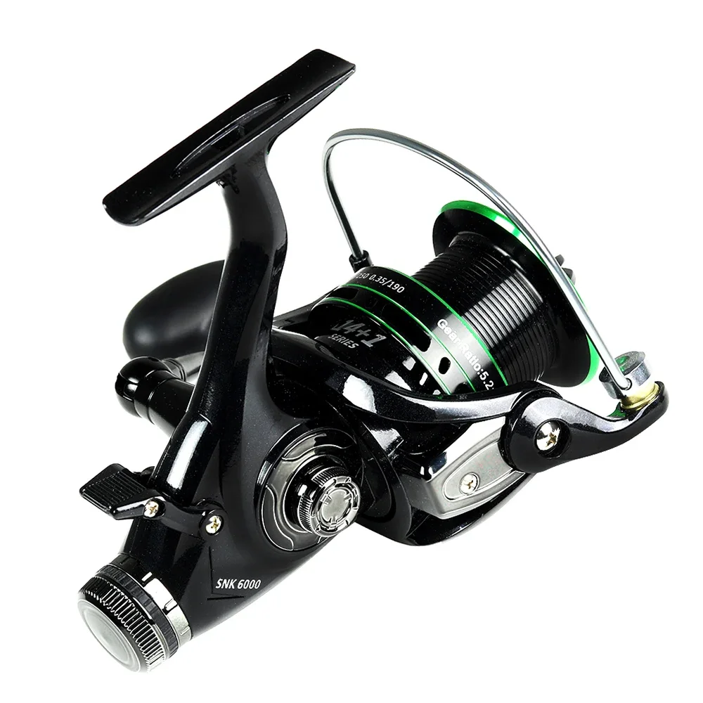 20Kg Max Drag Power Metal Carp Spinning Fishing Reel Saltwater Freshwater Front Rear Brake Drag System 30 40 50 60 Series Pesca