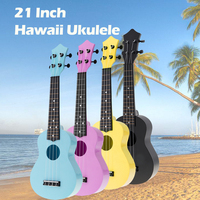 1pc 21 Inch Professional Colorful Acoustic Ukulele Uke 4 Strings Hawaii Guitar Guitarra Instrument for Kids and Music Beginner