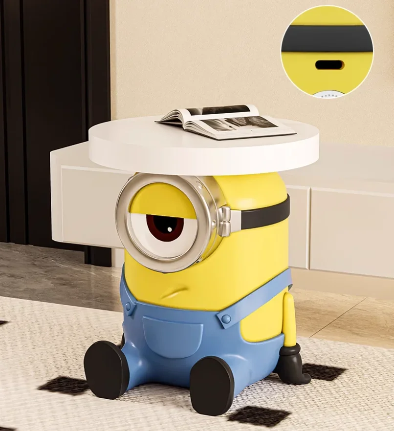 

[VIP] Despicable Me Minions Tea table Resin ornament Action figure Creatives bedside table toys collection model room decoration