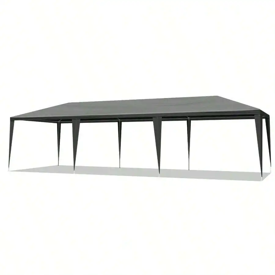 Same Code 52688135 10'x30' Outdoor Party Tent With 8 Removable Sidewalls, Waterproof Patio Wedding Gazebo Black