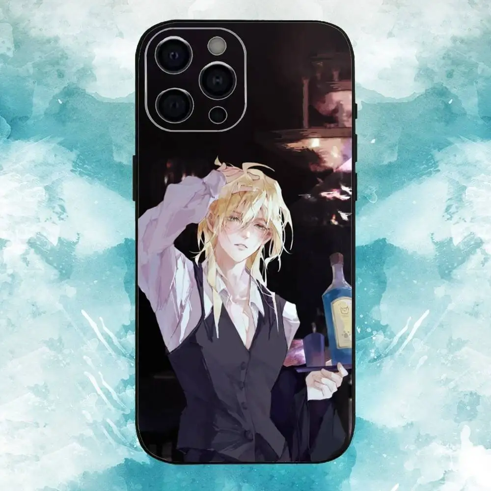 حافظة هاتف The Beginning After End لهاتف iPhone17,16,15,14,13,12,11 Plus، Pro Max غطاء أسود ناعم