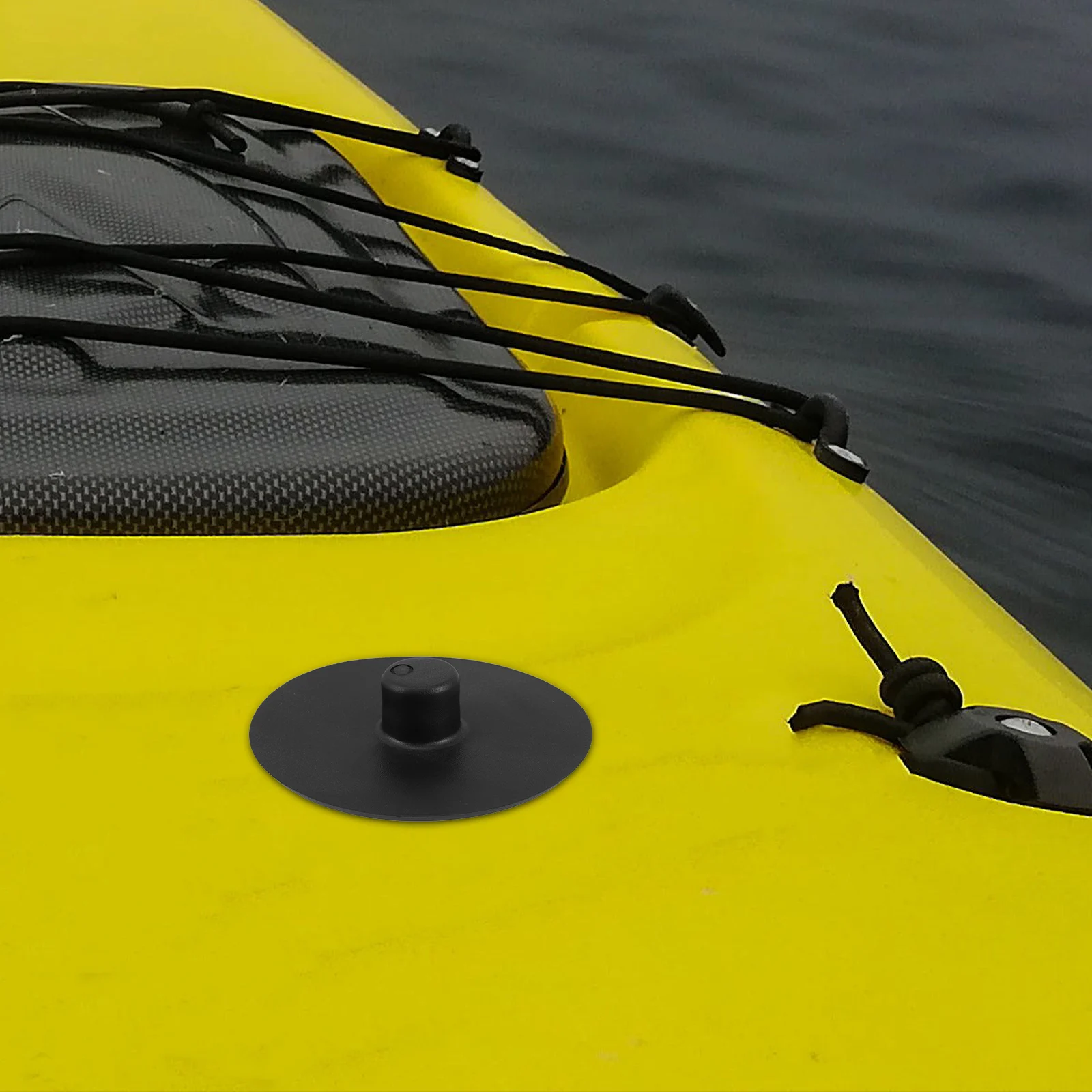 

Sail Base Pad Circular Cushion Mat For Sailboard Kayak Accessories Black Round Sturdy Lightweight Universal Joint Screw Fixation